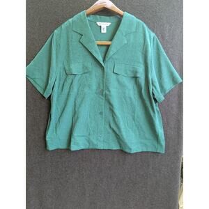 NWT $99 Womens Medium * ATHLETA * Green Echo Top